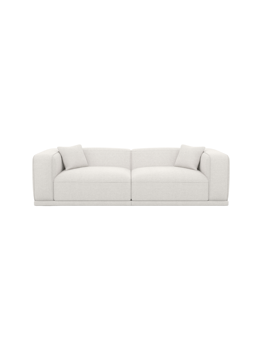 
4-Sitzer Design Sofa „Bellara“ mit Strukturstoff-Bezug - Strukturstoff Anthrazit