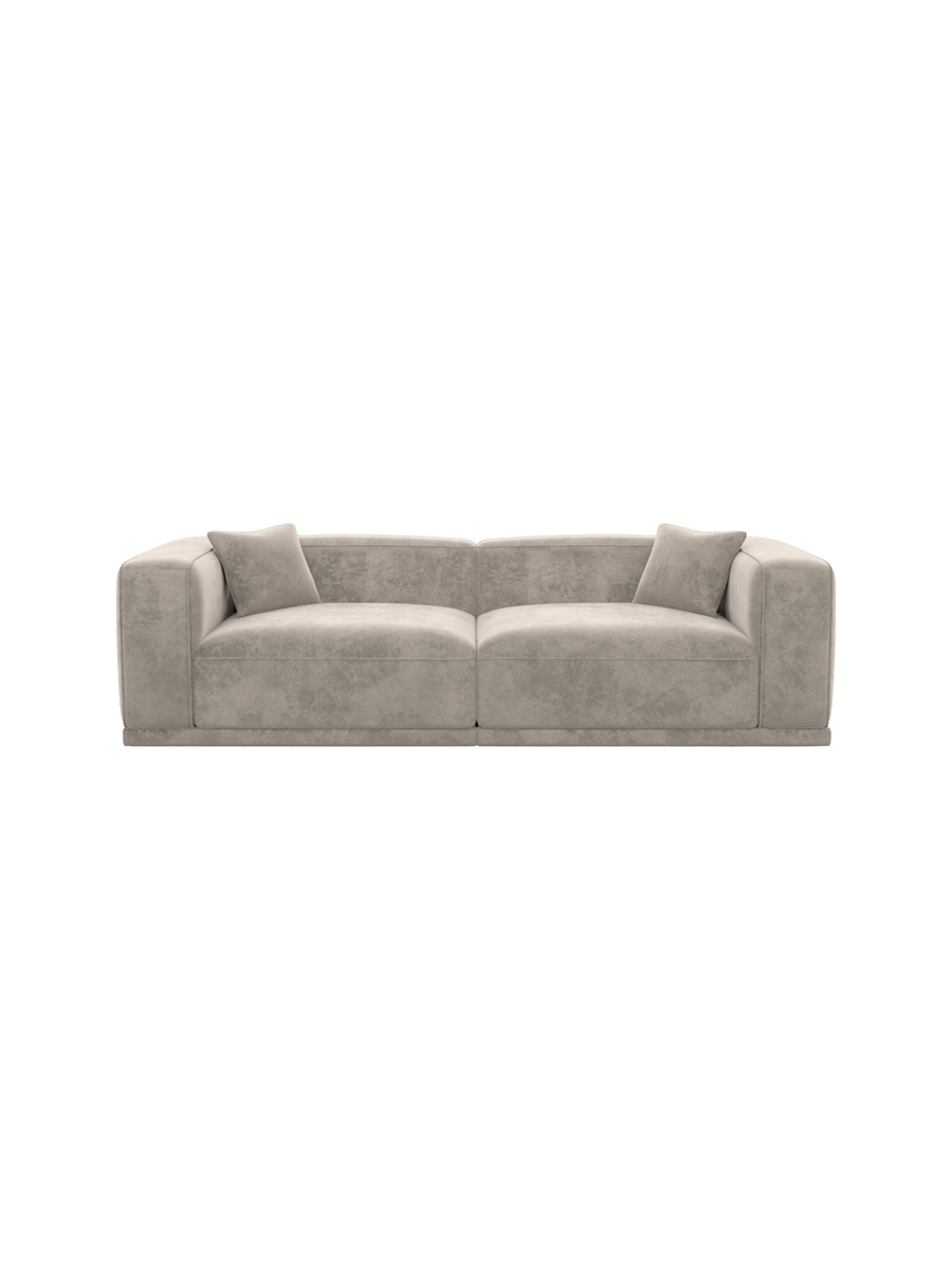 
4-Sitzer Design Sofa „Bellara“ mit Samtbezug - Samtbezug Königsblau
