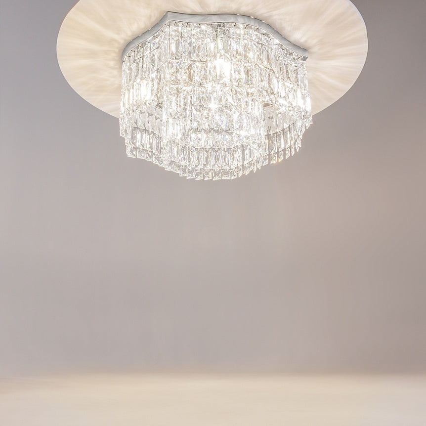 
Luxury ceiling lamp "Dune" - Silver / ø 45cm