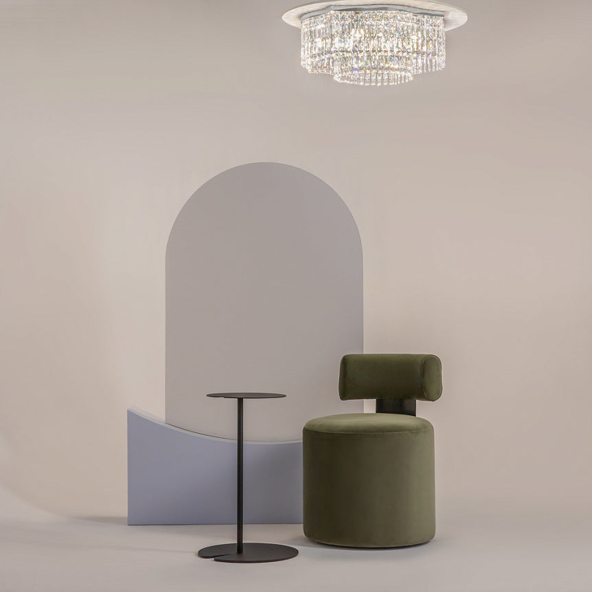 
Luxury ceiling lamp "Dune" - Silver / ø 60cm