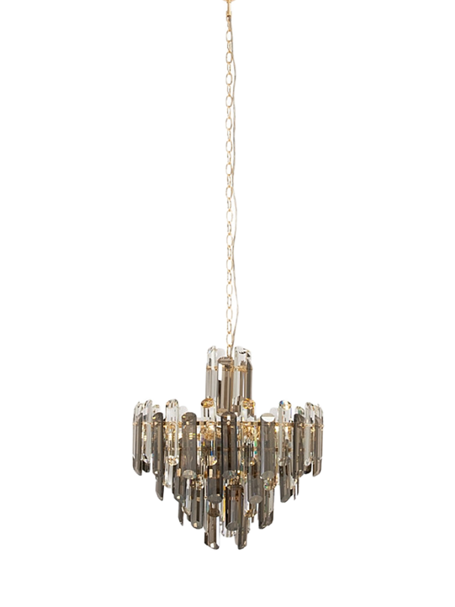 
"Flare" Crystal Pendant Lamp - 6-bulb