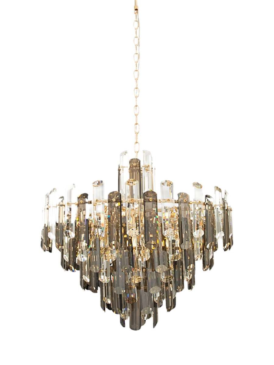 
"Flare" Crystal Pendant Lamp - 8-bulb