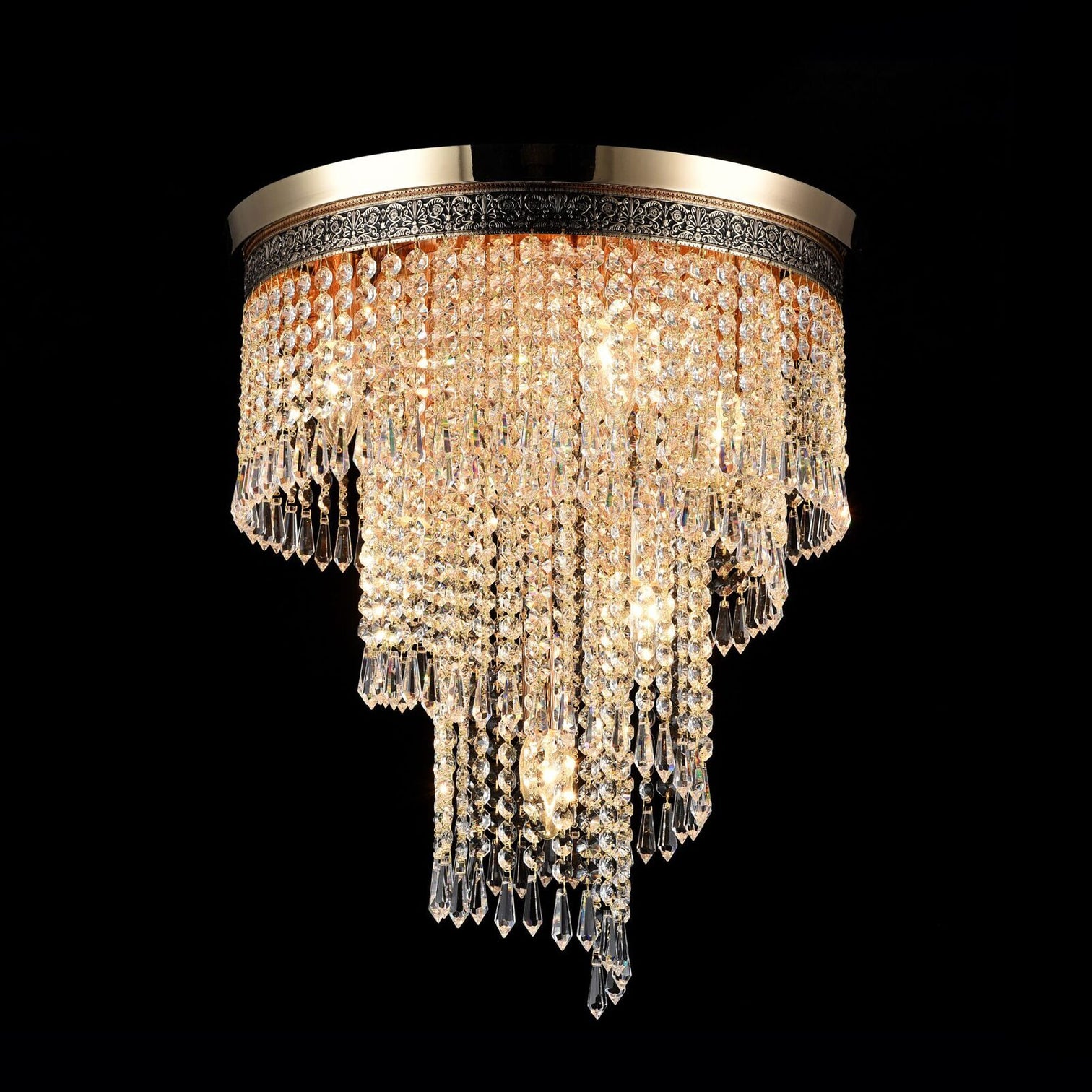 
"Cascade" Designer Chandelier - 7-bulb