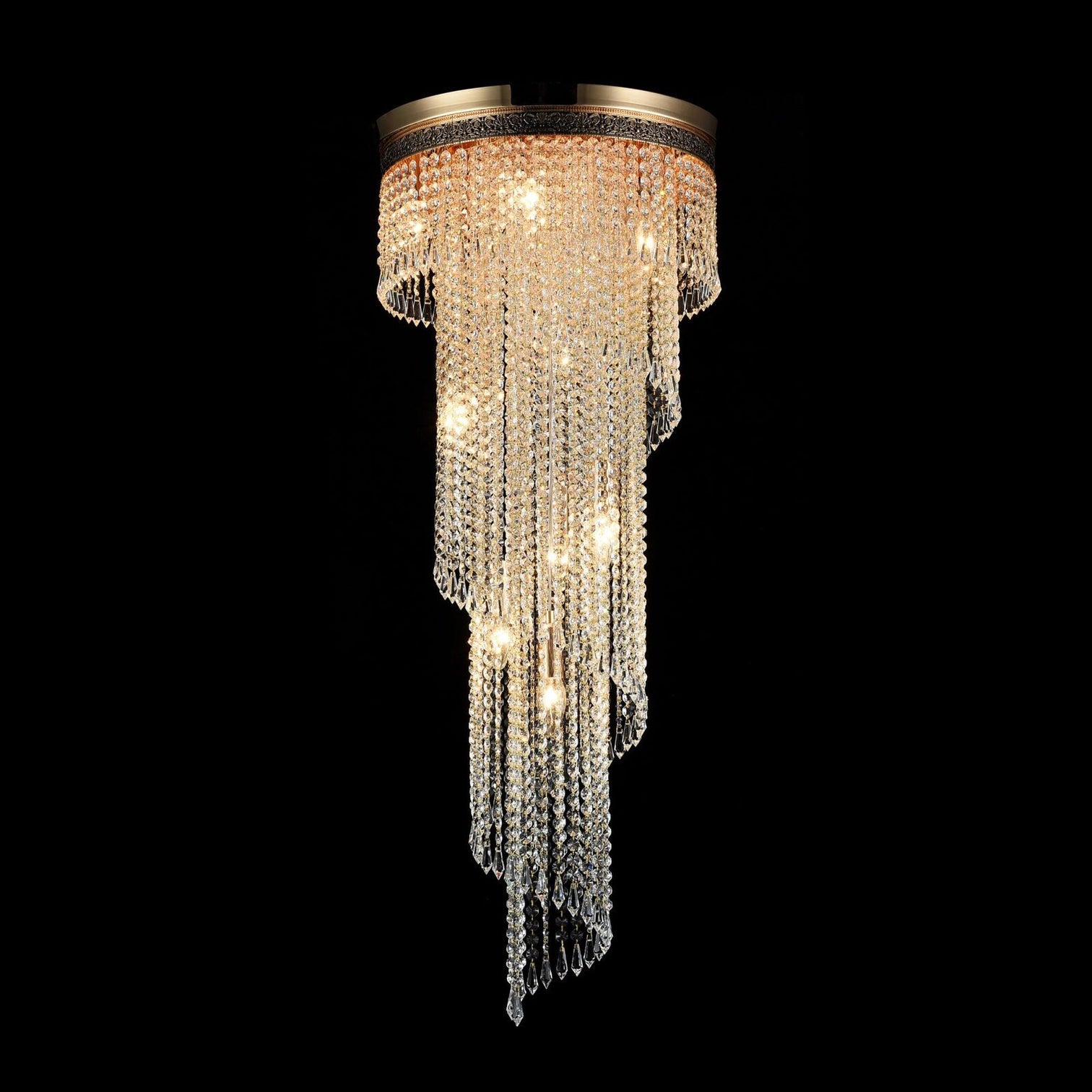 
"Cascade" Designer Chandelier - 12-flame