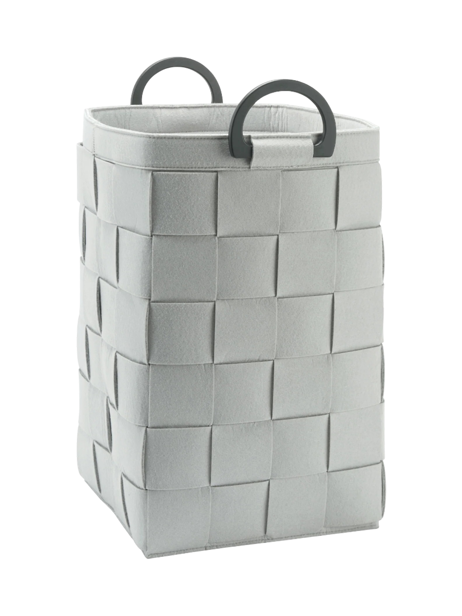 
Panier à linge design « Dix » - Gris argent