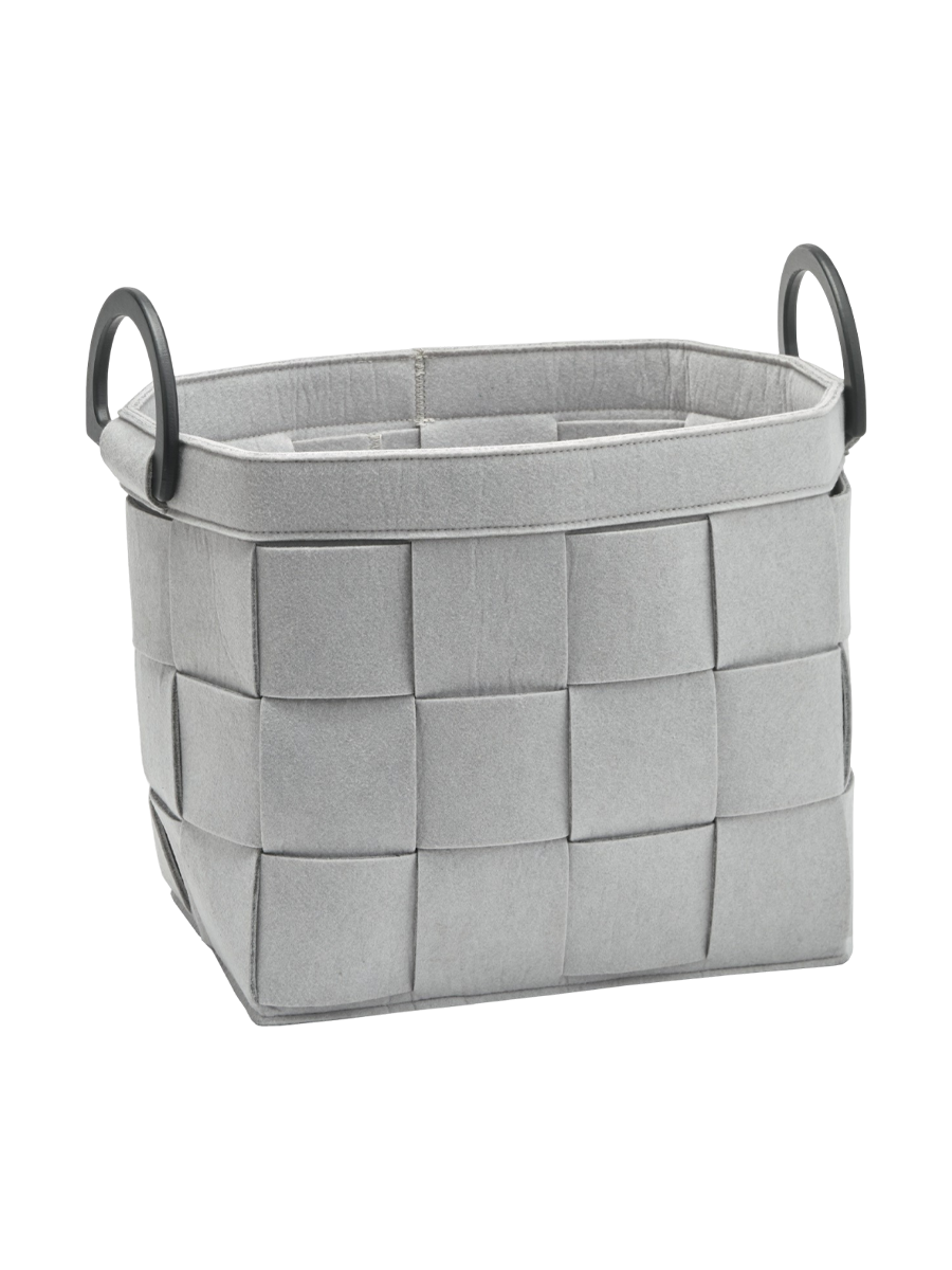 
Design storage basket "Dix" - Silver-grey