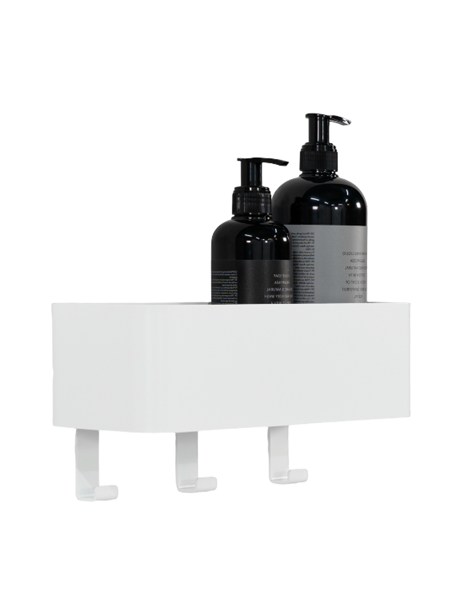 
Wall-mounted Coat Rack & Shelf "Multi 3" - White