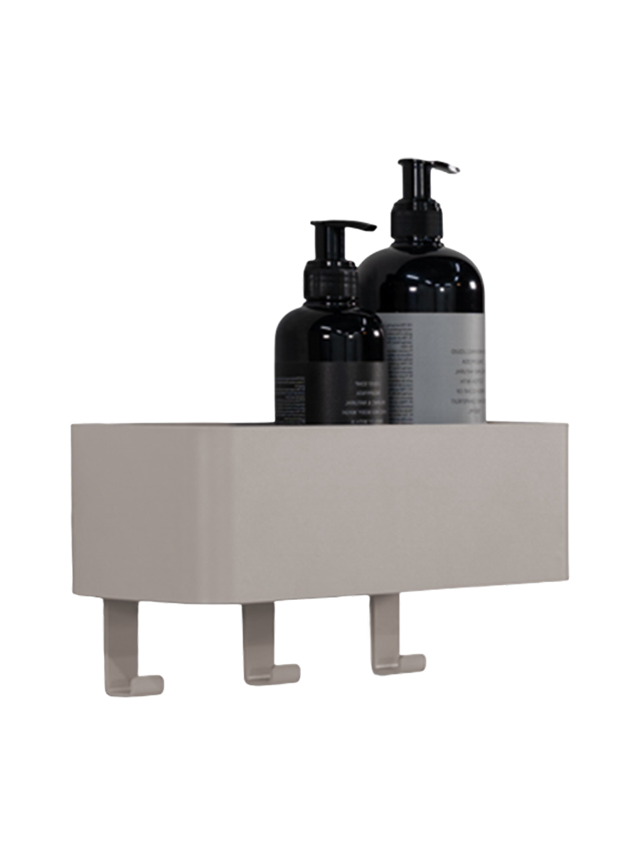 
Wall-mounted Coat Rack & Shelf "Multi 3" - Silky Taupe