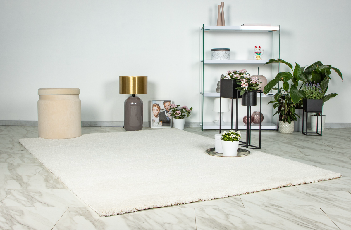 
Tapis shaggy design haut de gamme « Dream » - Ivoire - 120 x 170 cm