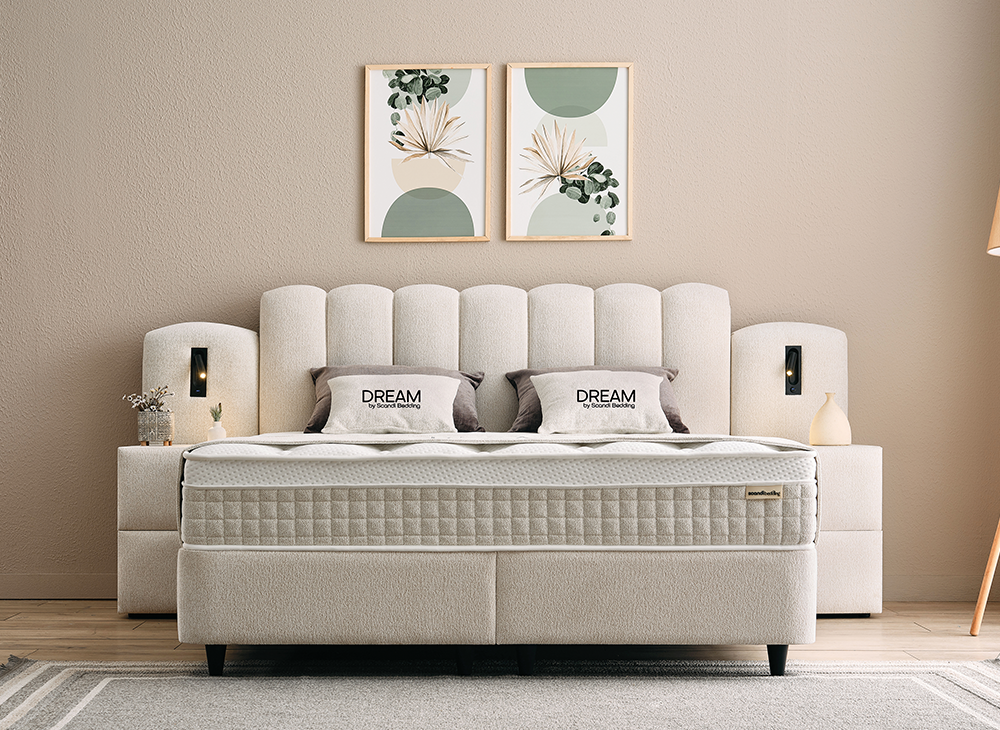 
Premium Boxspring Bed "Dream" incl. Mattress & Topper - Without accessories / Mattress size: 140 x 200 cm