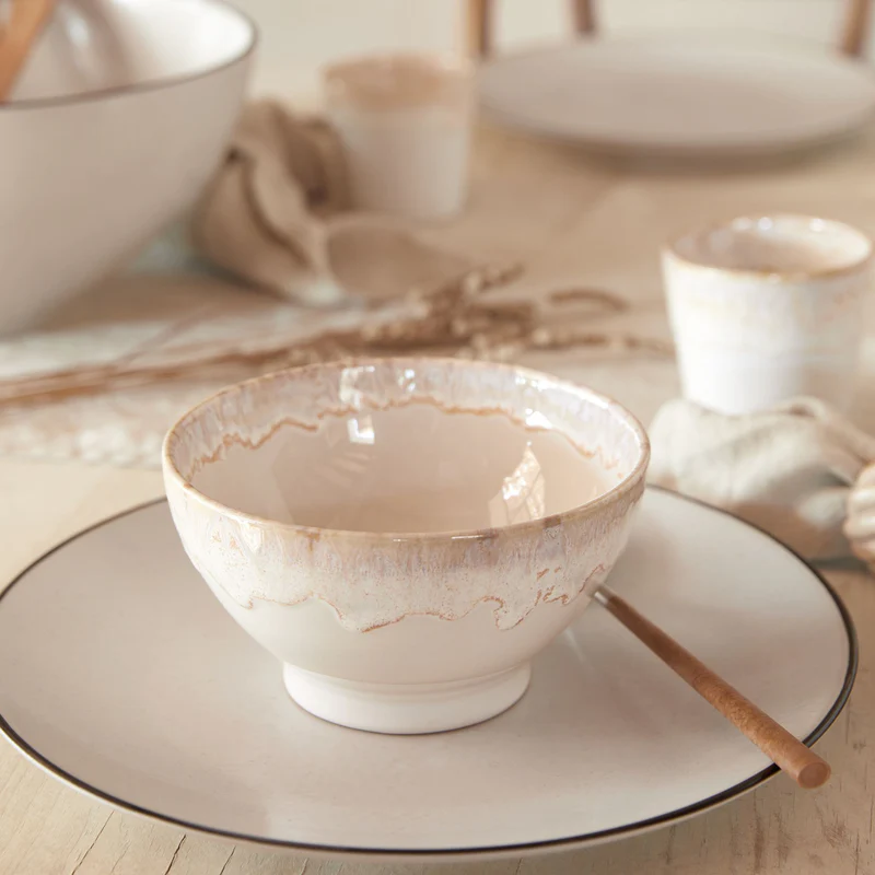 
Handmade "Latte Bowls", Set of 4 - White