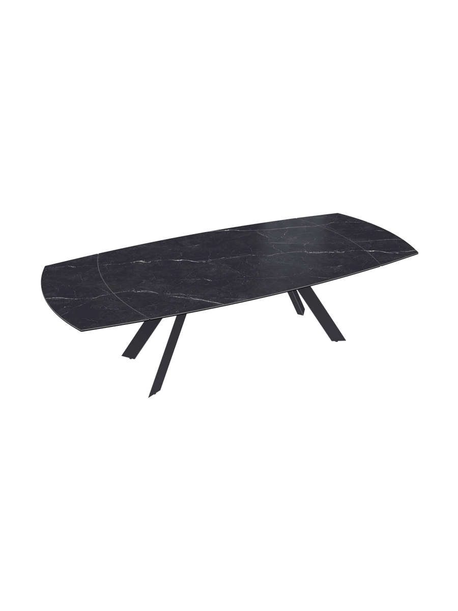 
Table à manger design extensible « Missouri » en céramique, 190-270 x 120 cm - Calcatta brillant