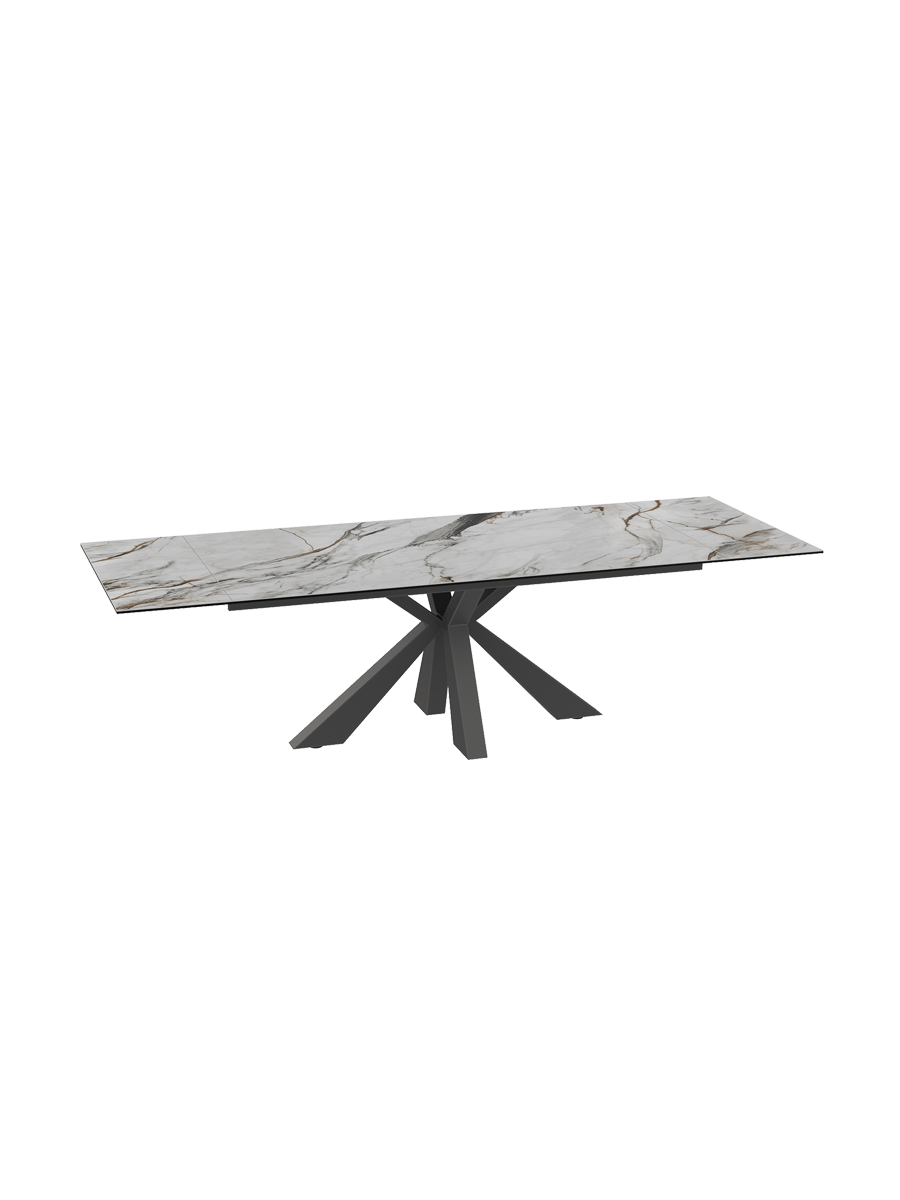 
Table à manger extensible design « Ottawa » en céramique, en plusieurs dimensions - Calcatta brillant / 150-230 x 100 cm