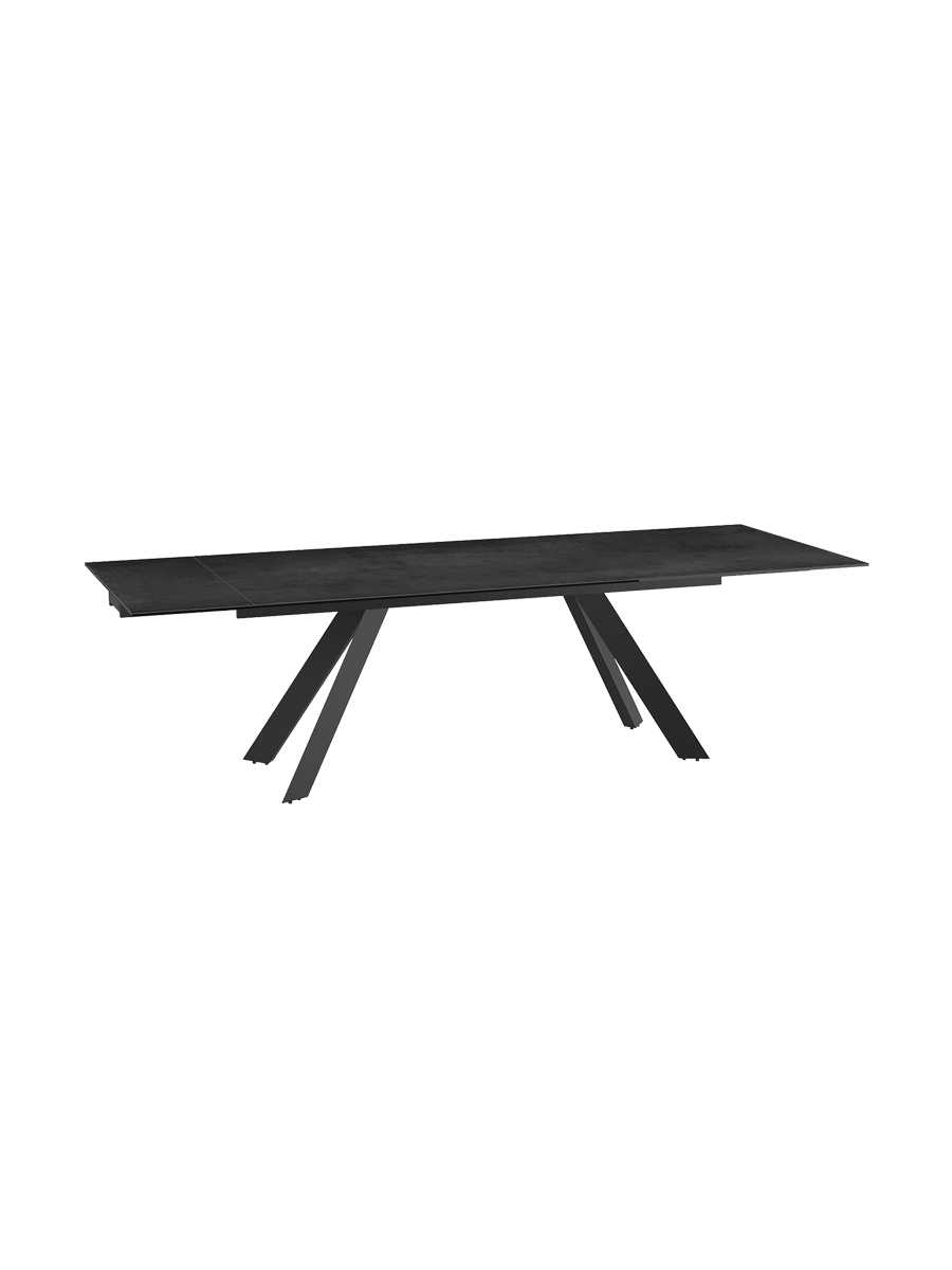 
Table à manger extensible design « Ontario » avec plateau en céramique, différentes tailles - Titane / 150-230 x 100 cm