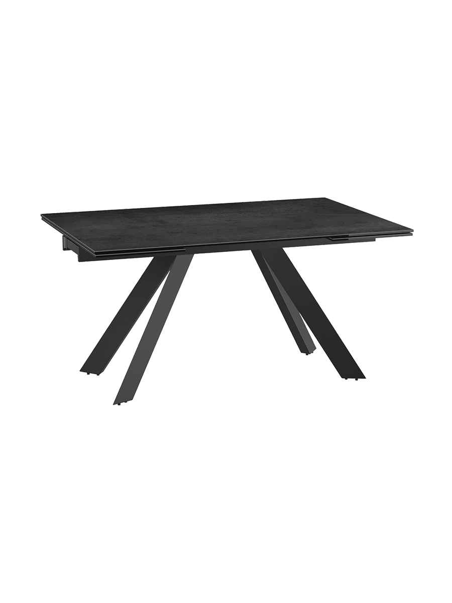 
Table à manger extensible design « Ontario » avec plateau en céramique, différentes tailles - Titane / 150-230 x 100 cm