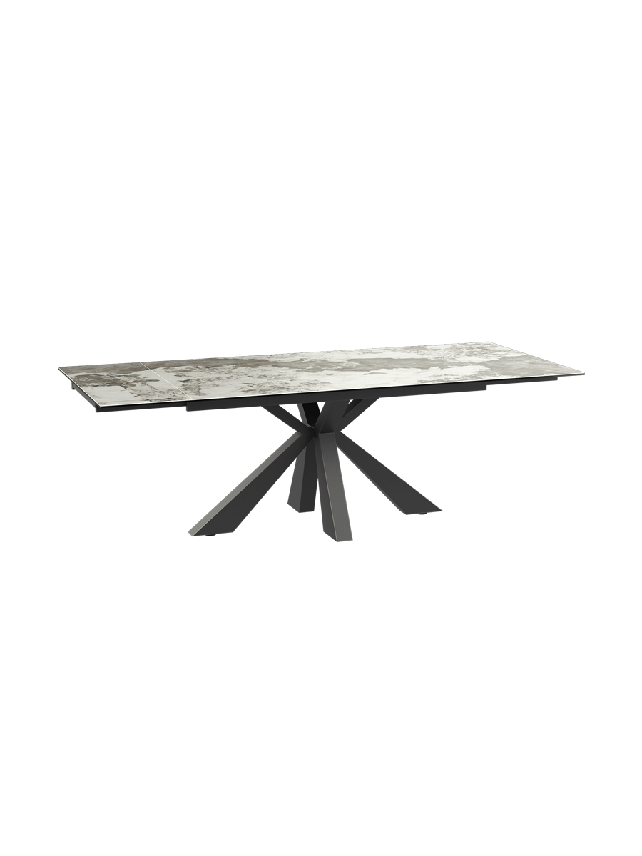 
Table à manger extensible design « Ottawa » en céramique, en plusieurs dimensions - Calcatta brillant / 150-230 x 100 cm