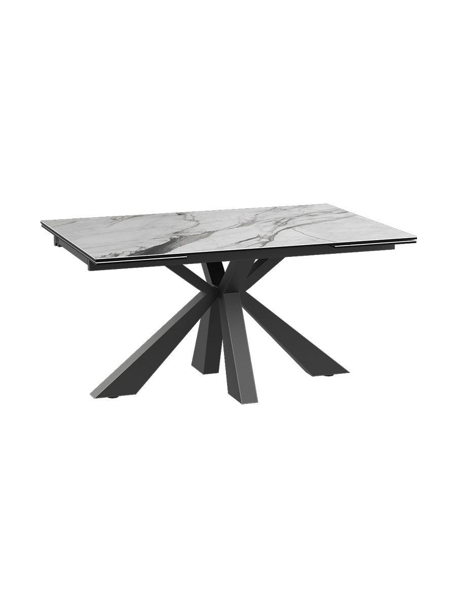 
Ausziehbarer Designer Esstisch „Ottawa“ aus Keramik, in verschiedenen Grössen - Fiorentino glänzend / 150-230 x 100 cm