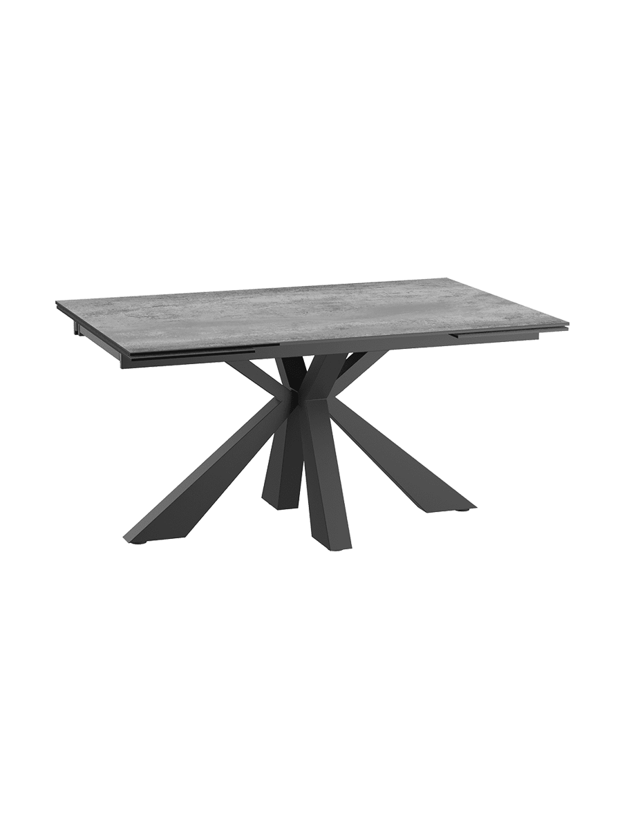 
Ausziehbarer Designer Esstisch „Ottawa“ aus Keramik, in verschiedenen Grössen - Silver / 150-230 x 100 cm