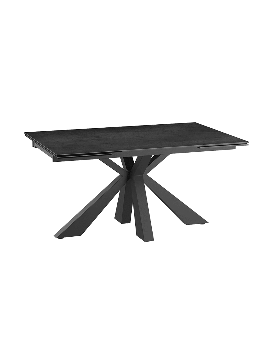 
Ausziehbarer Designer Esstisch „Ottawa“ aus Keramik, in verschiedenen Grössen - Titan / 150-230 x 100 cm