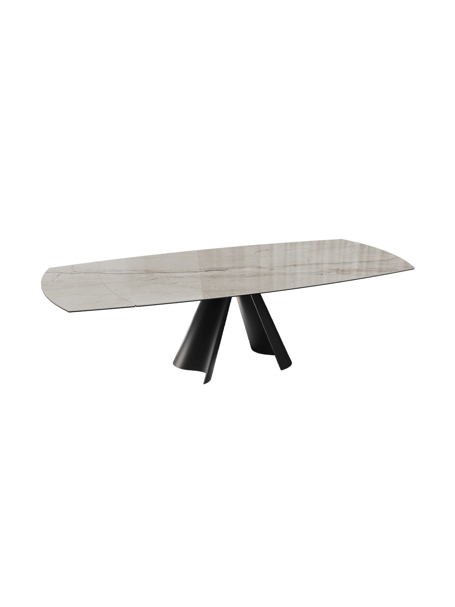 
Extendable designer ceramic dining table "Atlax", available in various sizes - Eramosa Ceramics / 150-230 x 110 cm