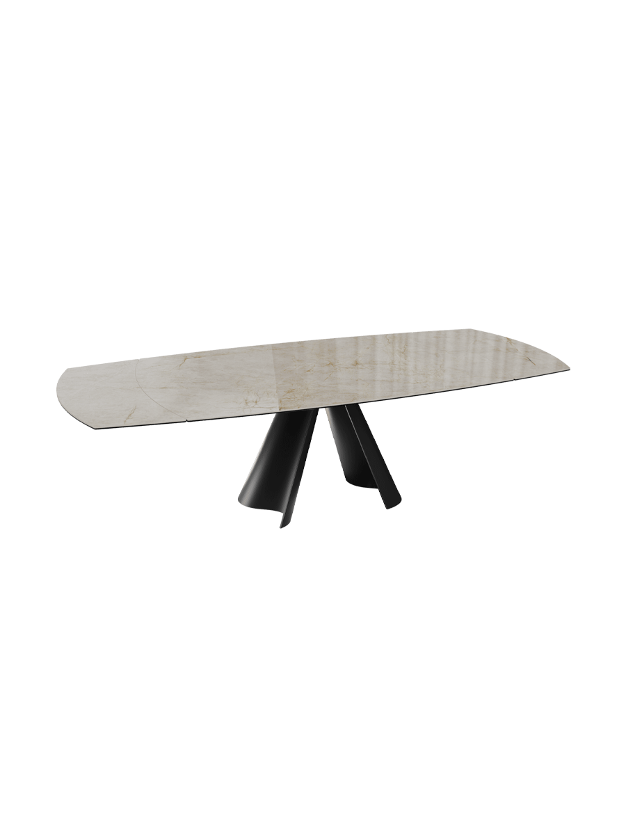 
Extendable designer ceramic dining table "Atlax", available in various sizes - Eramosa Ceramics / 150-230 x 110 cm