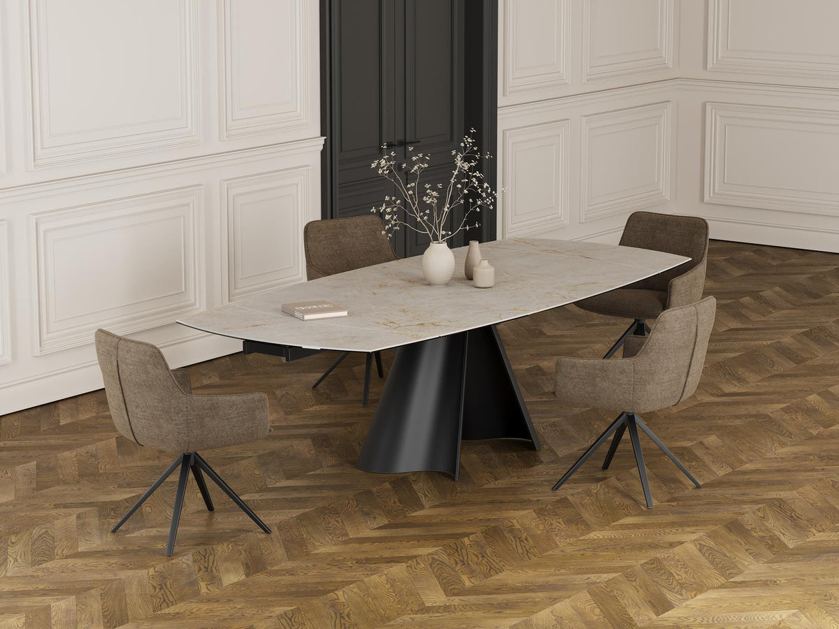
Extendable designer ceramic dining table "Atlax", available in various sizes - Cremona / 190-270 x 120 cm