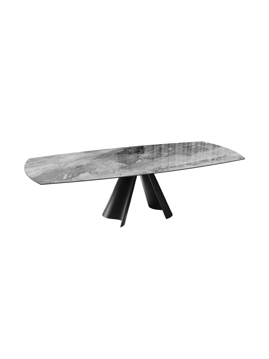 
Extendable designer ceramic dining table "Atlax", available in various sizes - Eramosa Ceramics / 150-230 x 110 cm