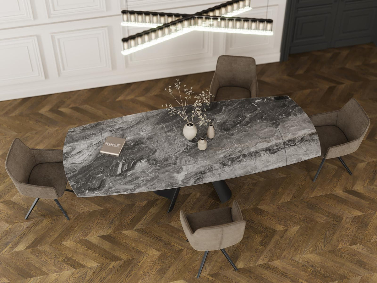 
Extendable designer ceramic dining table "Atlax", available in various sizes - Eramosa Ceramics / 190-270 x 120 cm