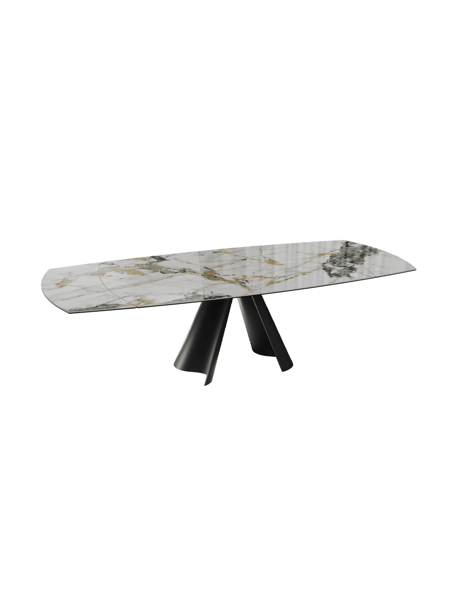 
Extendable designer ceramic dining table "Atlax", available in various sizes - Eramosa Ceramics / 150-230 x 110 cm