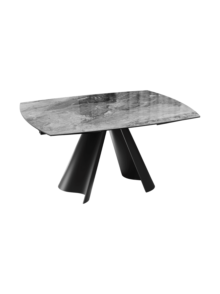
Extendable designer ceramic dining table "Atlax", available in various sizes - Eramosa Ceramics / 150-230 x 110 cm