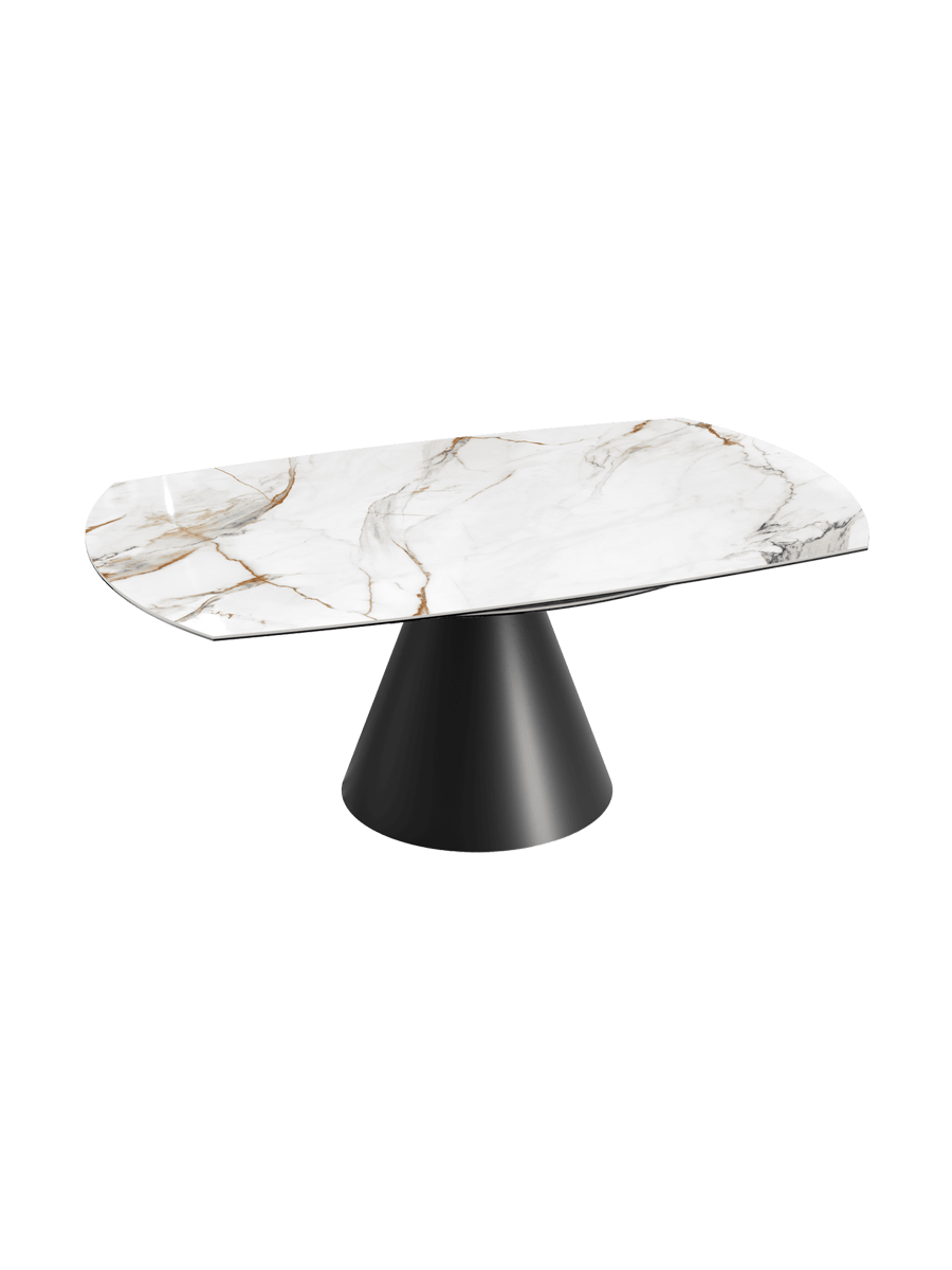 
Tavolo da pranzo allungabile di design «Grande Icone» 115-190 x 190 cm - Fiorentino lucido