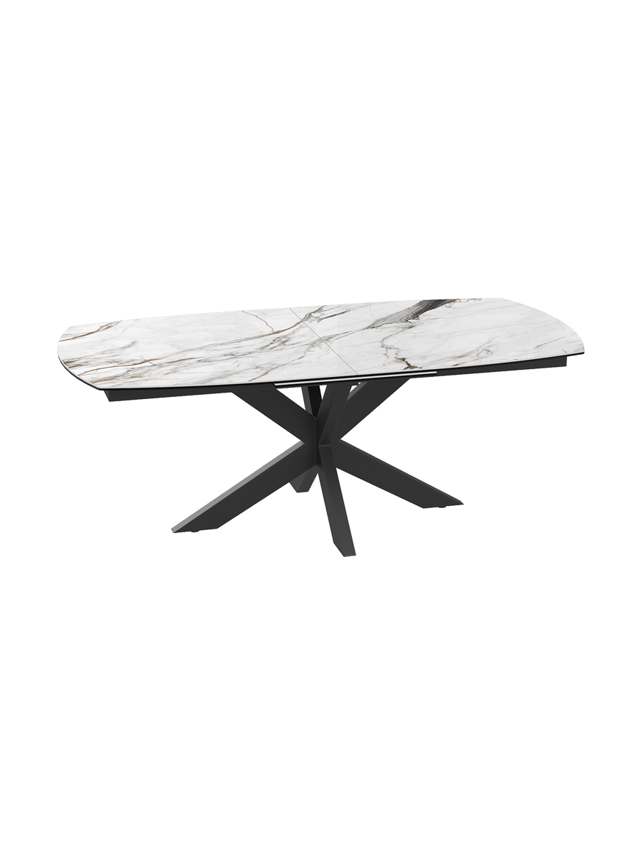 
Ausziehbarer Designer Esstisch „Phoenix“ aus Keramik, verschiedene Grössen - Fiorentino glänzend / 200-260 x 100 cm