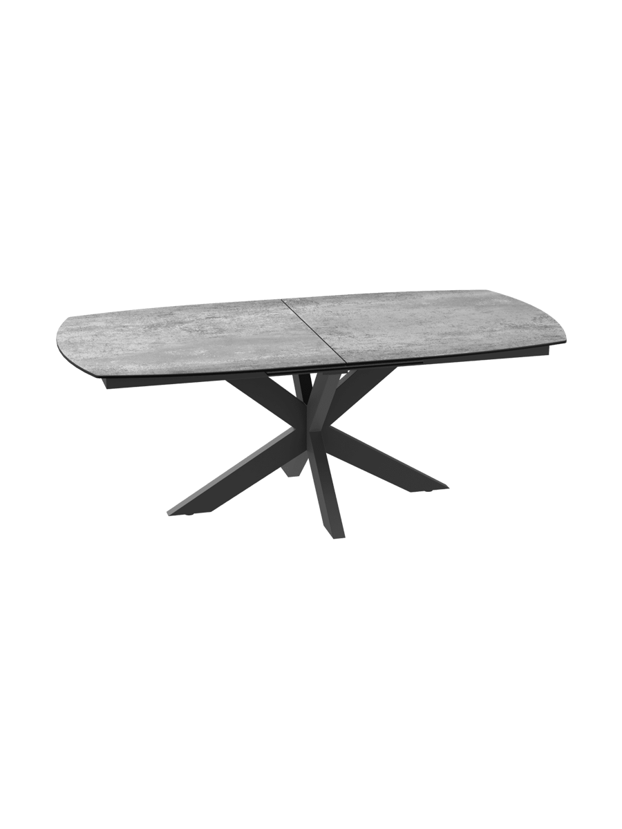 
Table de repas design extensible «Phoenix» en céramique, différentes tailles - Argent / 200-260 x 100 cm