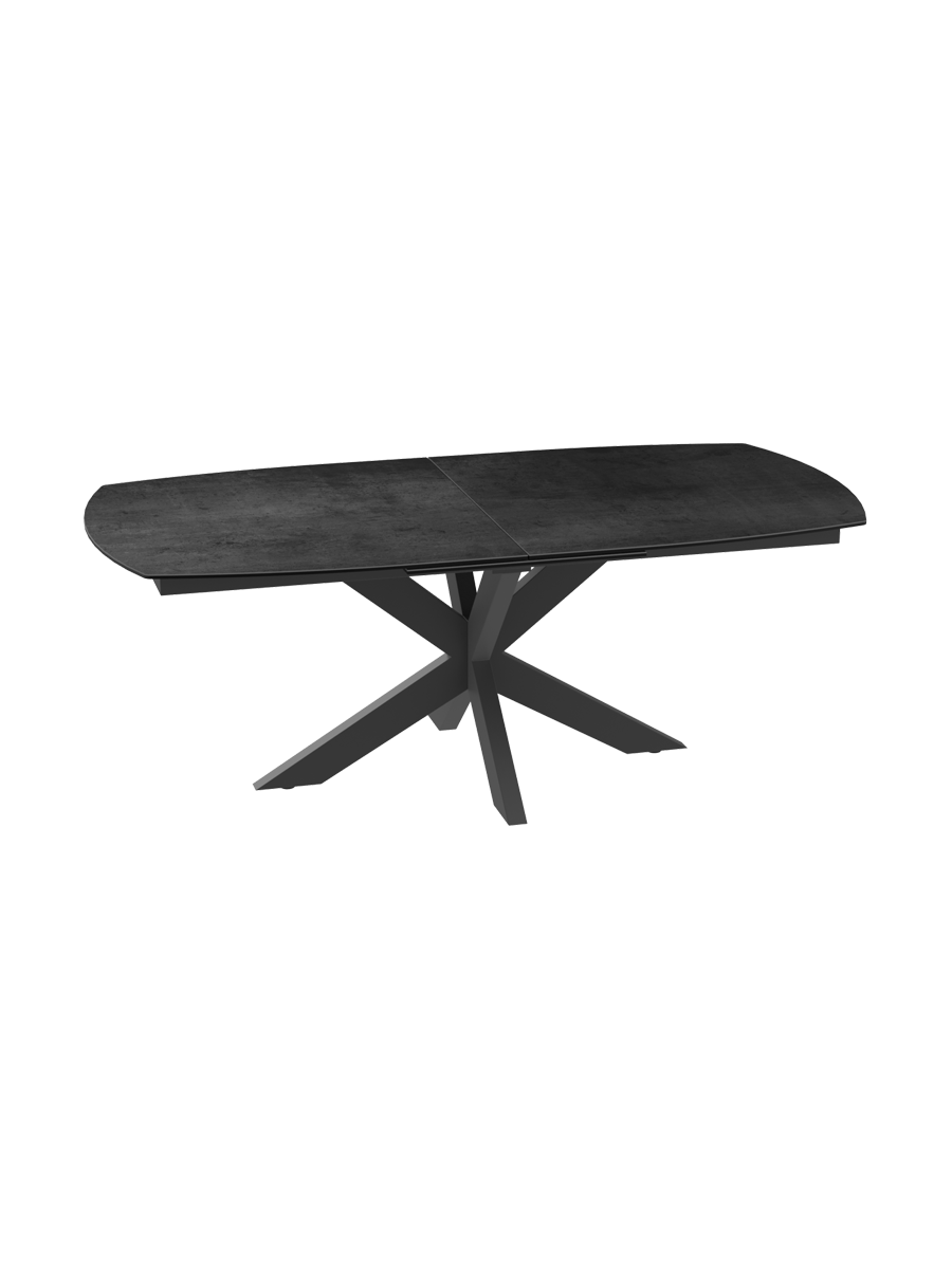 
Ausziehbarer Designer Esstisch „Phoenix“ aus Keramik, verschiedene Grössen - Titan / 200-260 x 100 cm