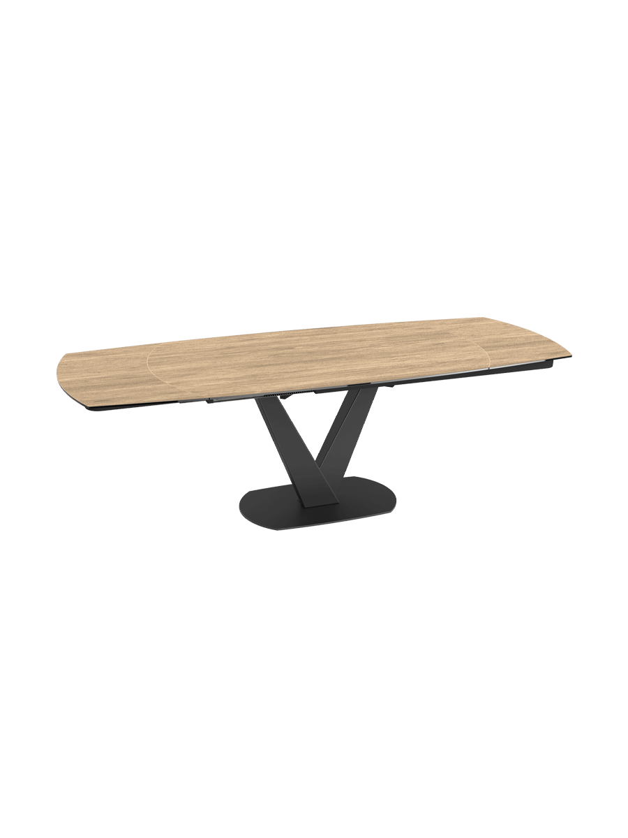 
Extendable designer dining table "Bellagio" made of ceramic, available in various sizes - Silver / 130-190 x 100 cm