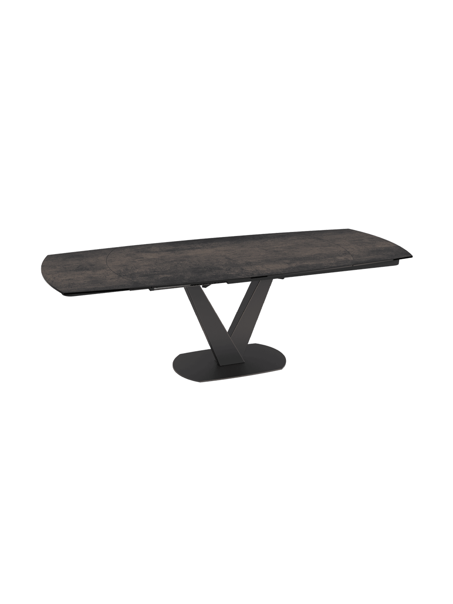 
Extendable designer dining table "Bellagio" made of ceramic, available in various sizes - Silver / 130-190 x 100 cm