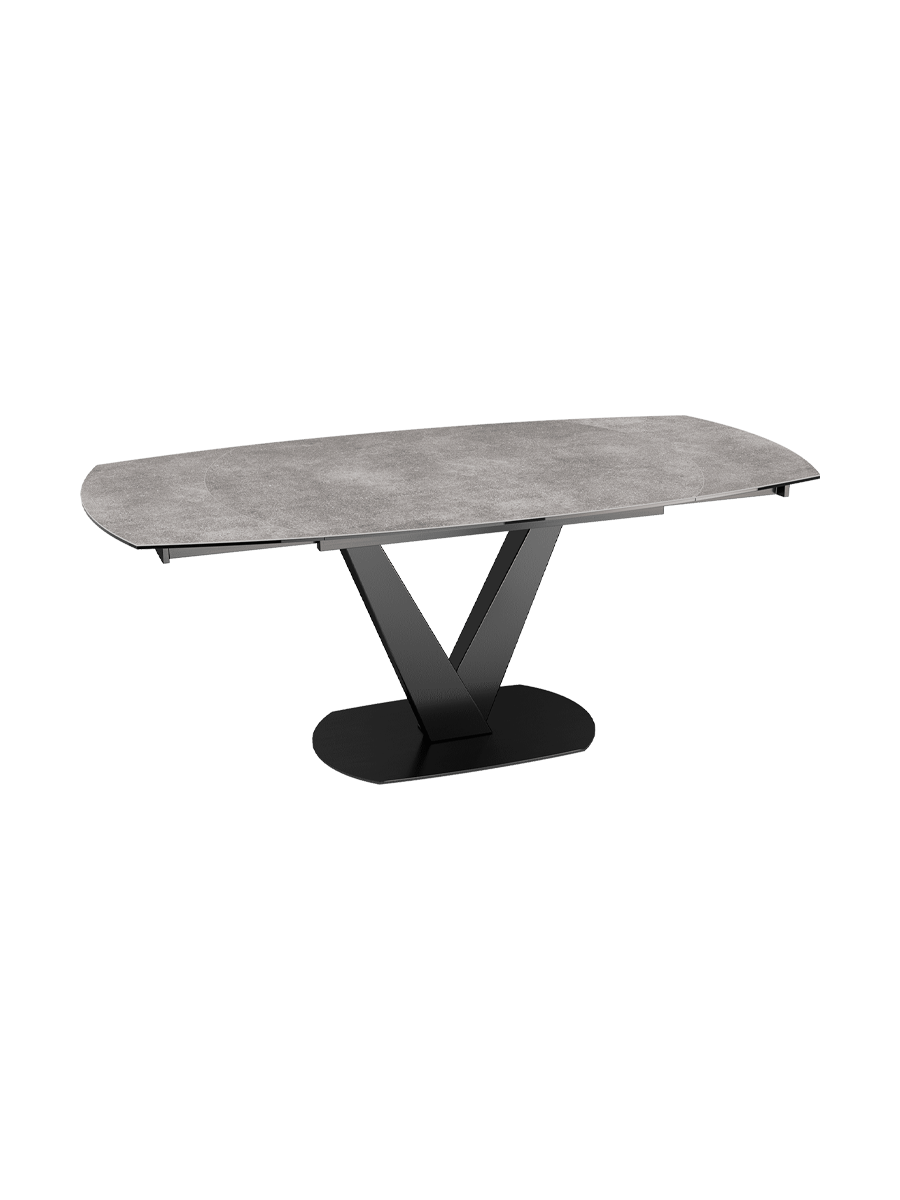
Extendable designer dining table "Bellagio" made of ceramic, available in various sizes - Silver / 130-190 x 100 cm