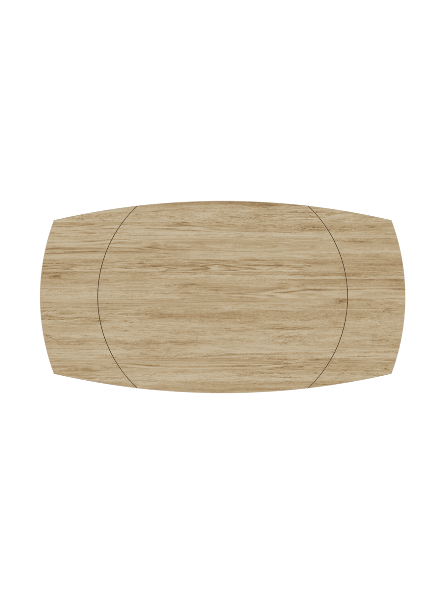 
Table à manger design extensible « Bellagio » en céramique, en différentes tailles - Chêne clair / 130-190 x 100 cm