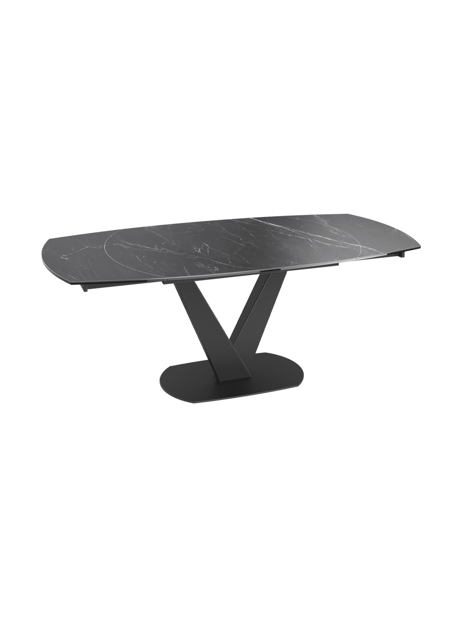
Extendable designer dining table "Bellagio" made of ceramic, available in various sizes - Silver / 130-190 x 100 cm