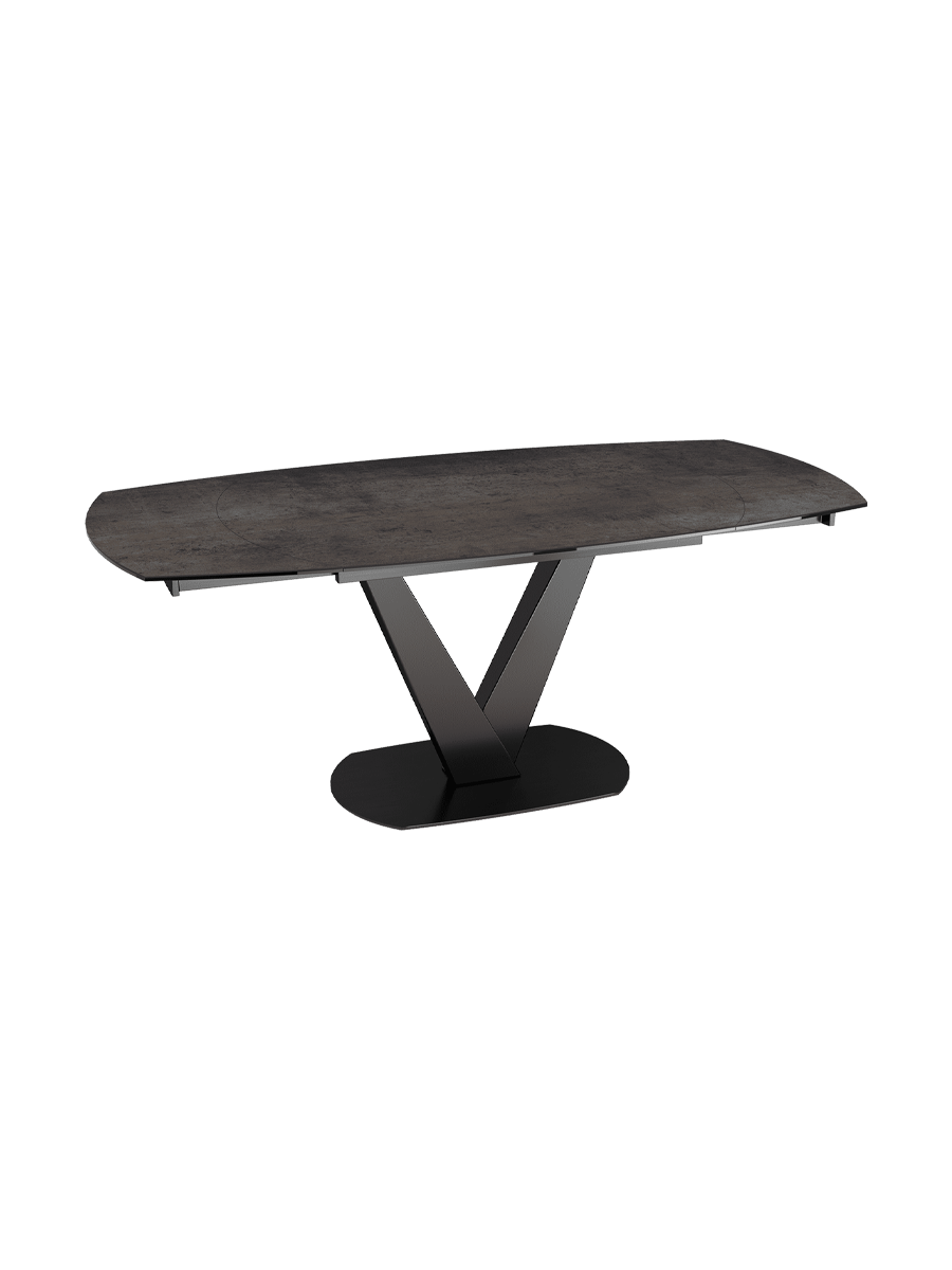 
Extendable designer dining table "Bellagio" made of ceramic, available in various sizes - Silver / 130-190 x 100 cm