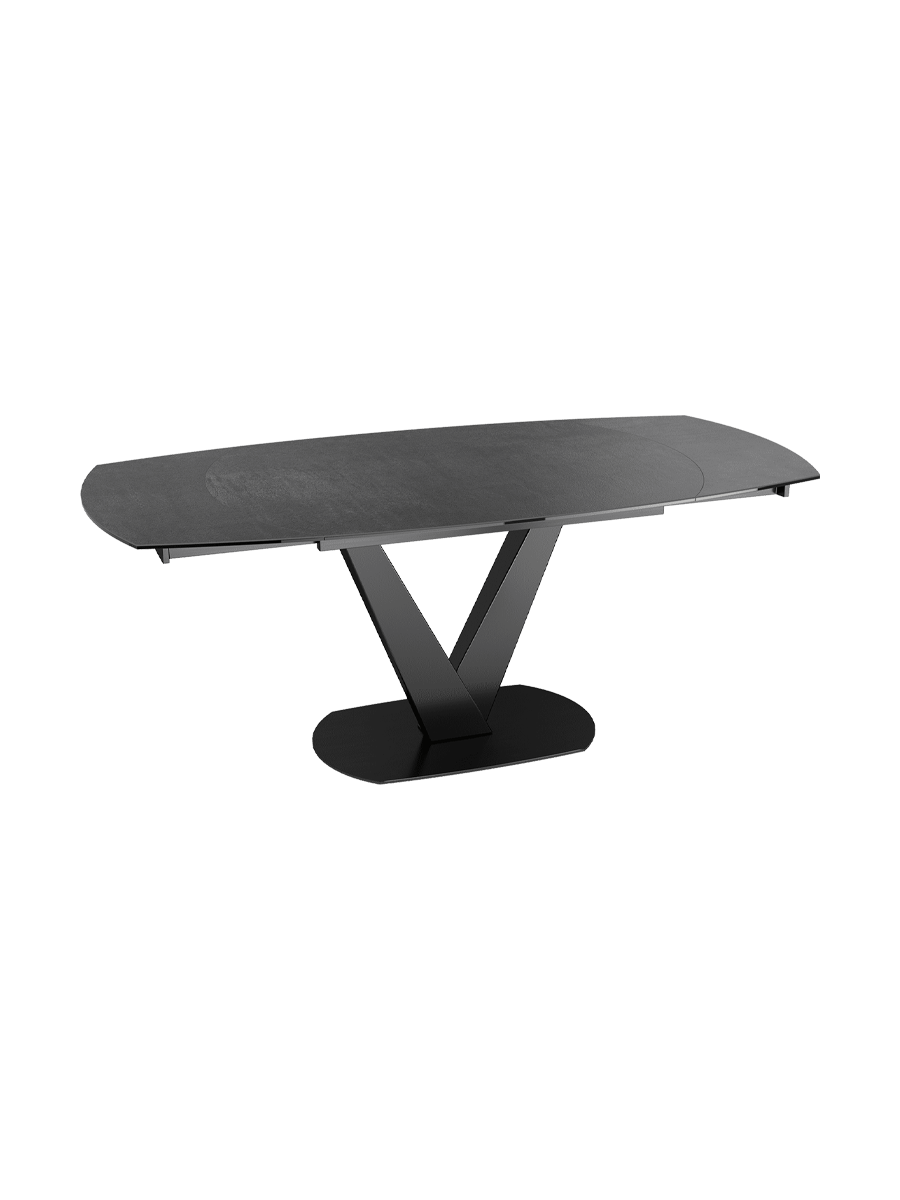 
Extendable designer dining table "Bellagio" made of ceramic, available in various sizes - Silver / 130-190 x 100 cm