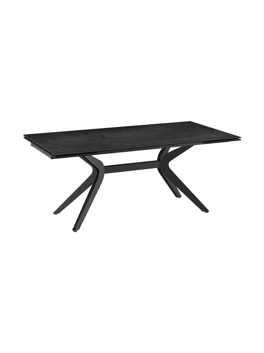 
Table à manger design extensible « Impulsion » en céramique, disponible en plusieurs tailles - Titane / 190-270 x 100 cm