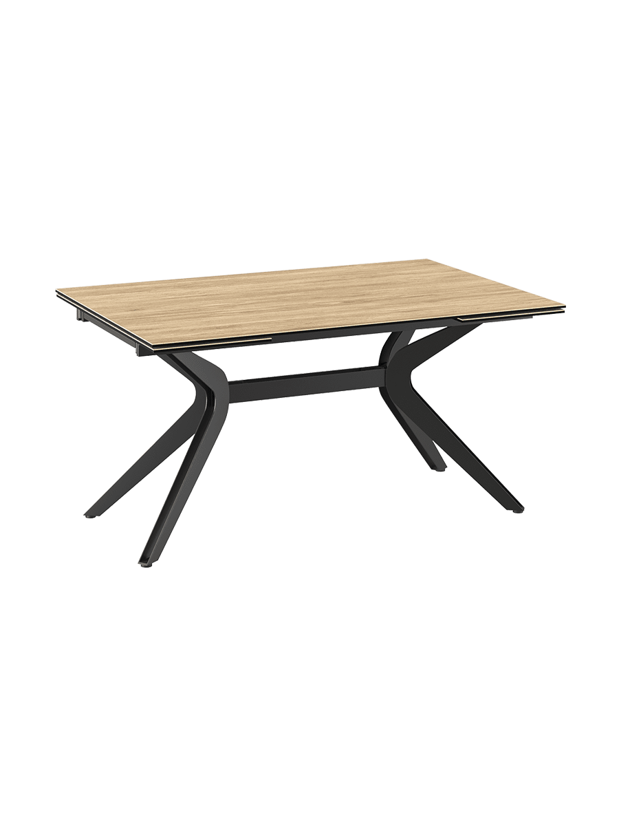 
Ausziehbarer Designer Esstisch „Impulsion“ aus Keramik, in verschiedenen Grössen - Eiche hell / 150-230 x 100 cm