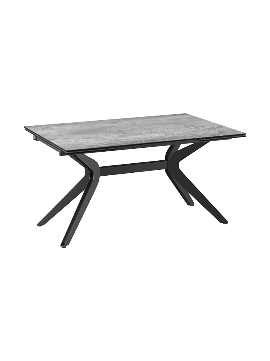 
Ausziehbarer Designer Esstisch „Impulsion“ aus Keramik, in verschiedenen Grössen - Silver / 150-230 x 100 cm
