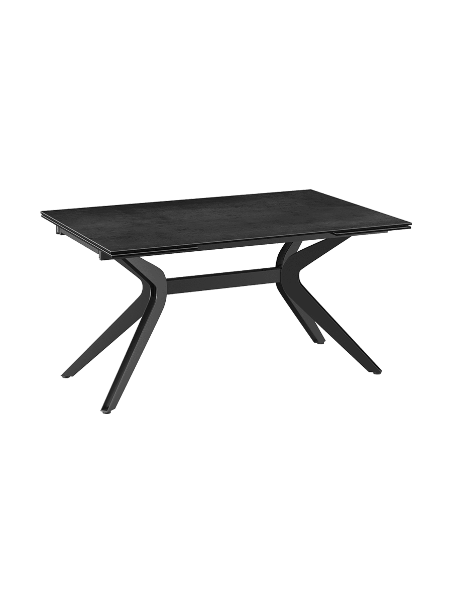 
Ausziehbarer Designer Esstisch „Impulsion“ aus Keramik, in verschiedenen Grössen - Titan / 150-230 x 100 cm