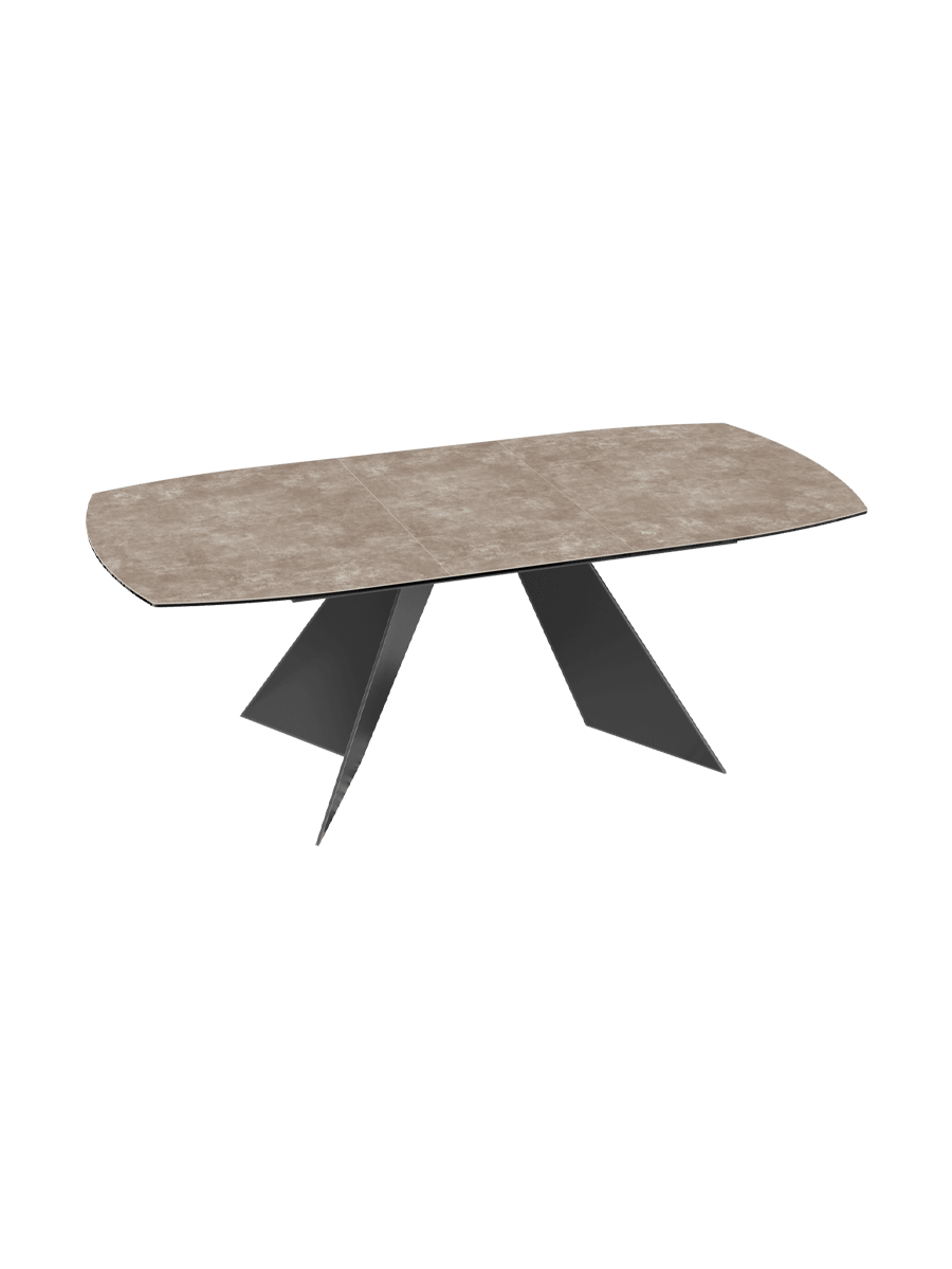 
Table à manger extensible design « Dallas » en céramique, disponible en différentes tailles - Calcatta brillant / 160-210 x 100 cm