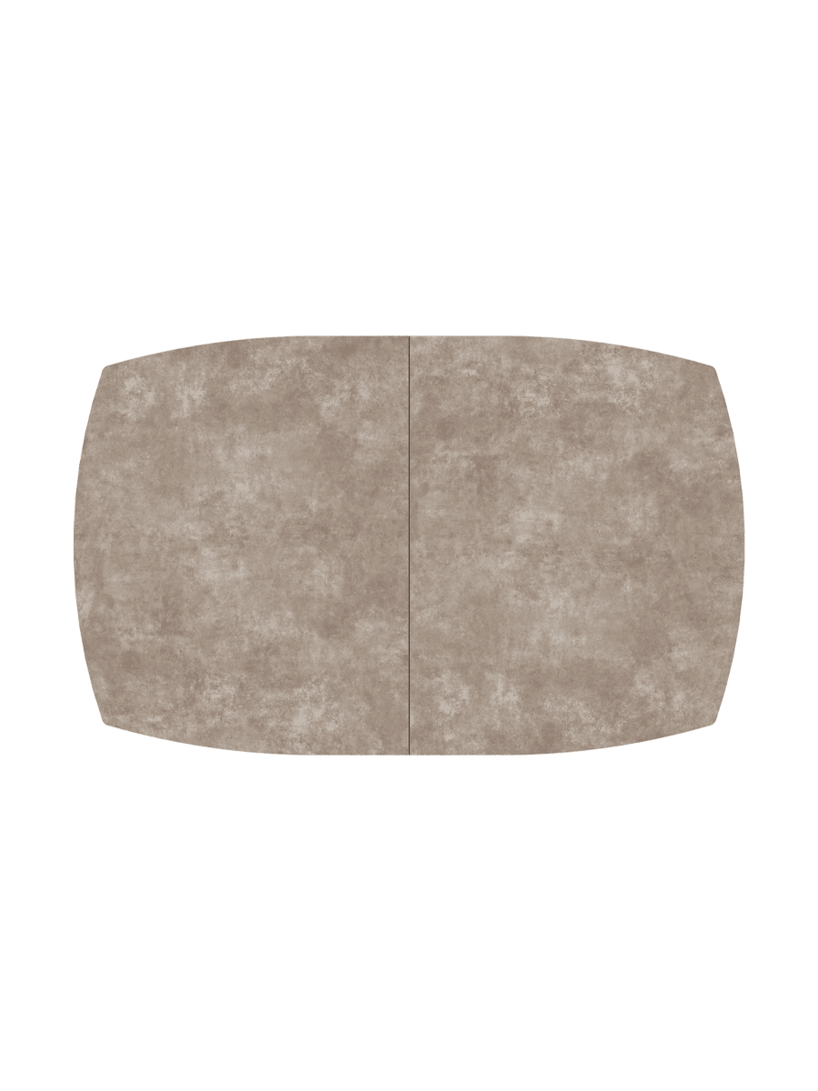 
Ausziehbarer Designer Esstisch „Dallas“ aus Keramik, in verschiedenen Grössen - Zementgrau / 160-210 x 100 cm