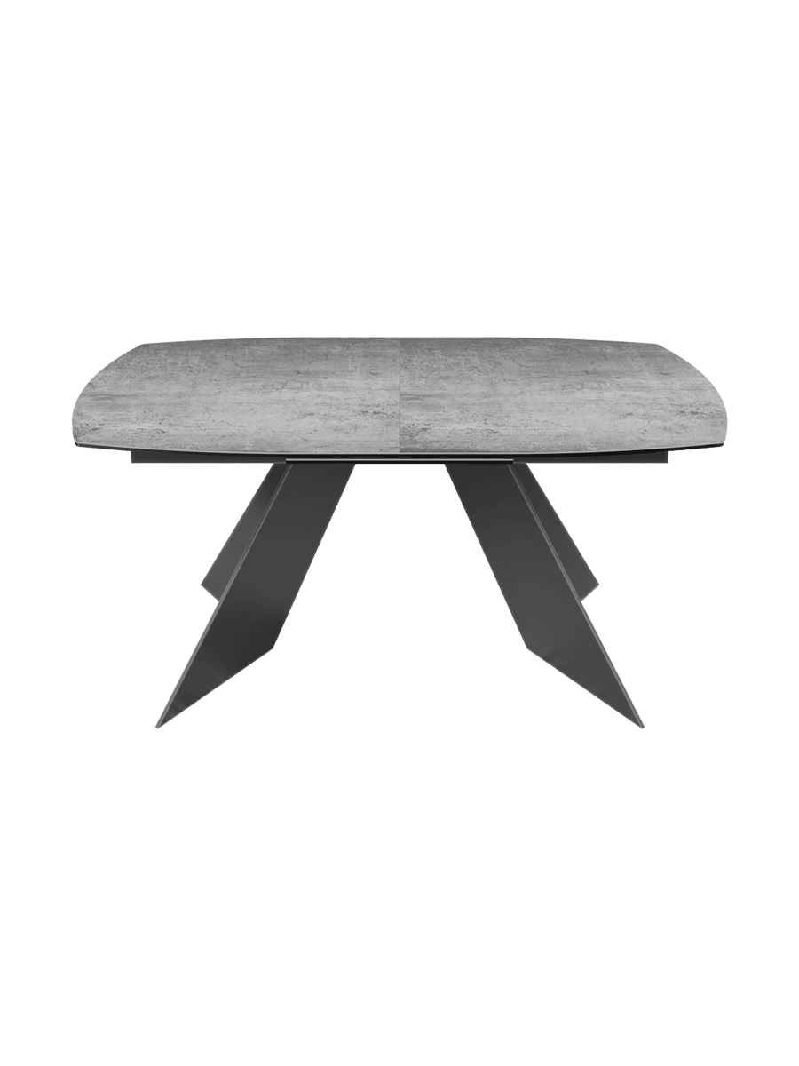 
Ausziehbarer Designer Esstisch „Dallas“ aus Keramik, in verschiedenen Grössen - Silver / 160-210 x 100 cm