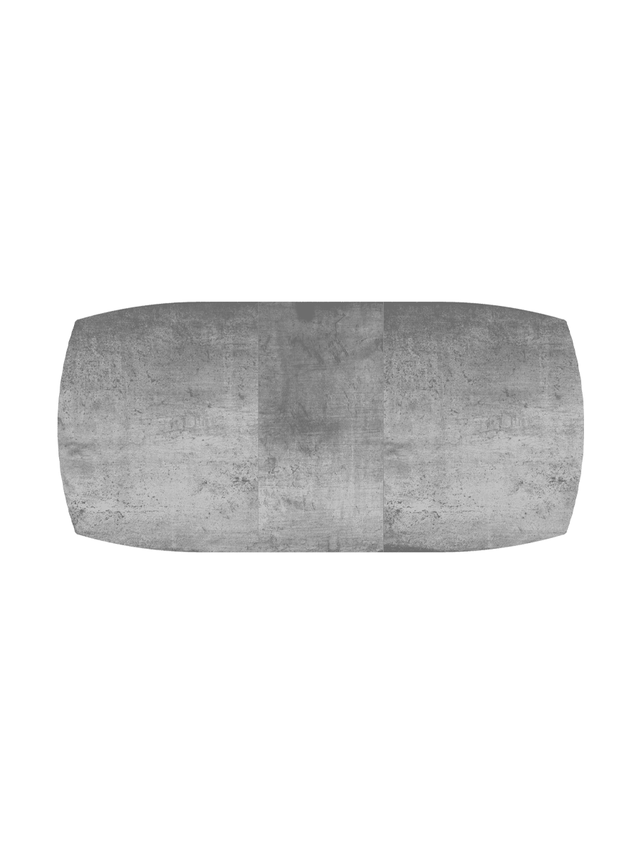 
Ausziehbarer Designer Esstisch „Dallas“ aus Keramik, in verschiedenen Grössen - Silver / 160-210 x 100 cm