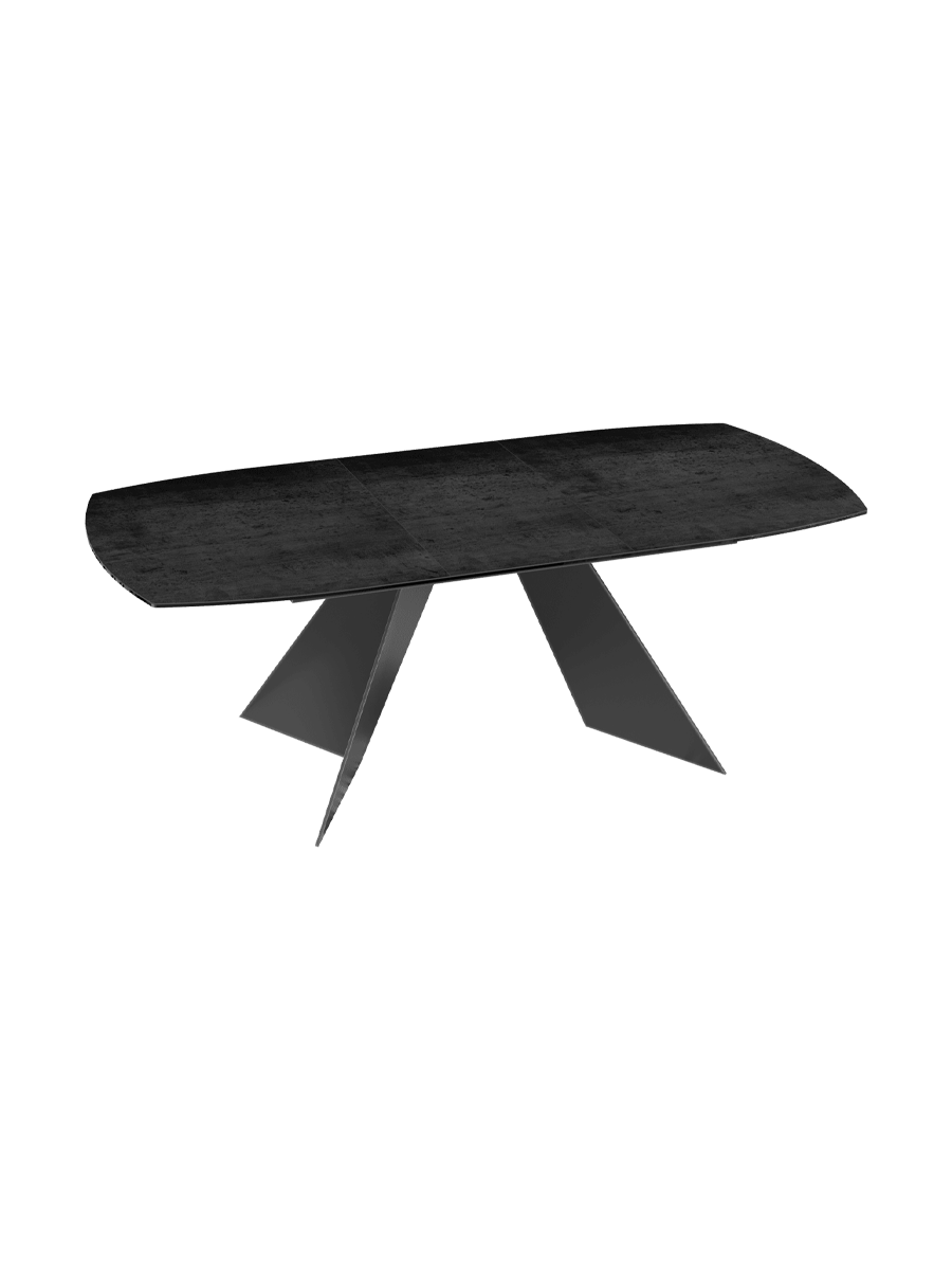 
Table à manger extensible design « Dallas » en céramique, disponible en différentes tailles - Calcatta brillant / 160-210 x 100 cm